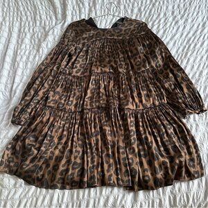 Banana republic leopard print mini dress